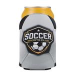 DC1000RD4CP-SOC Soccer Can Cooler With Full Color Custom Imprint